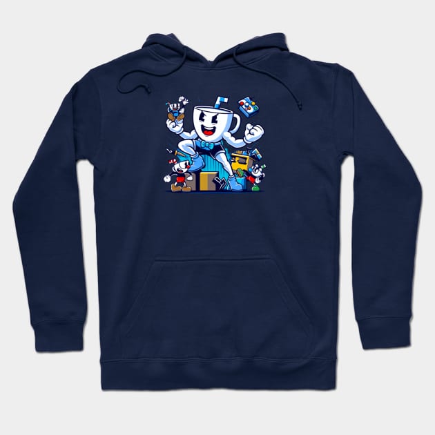 Giant Cuphead Hoodie by GAMINGQUOTES